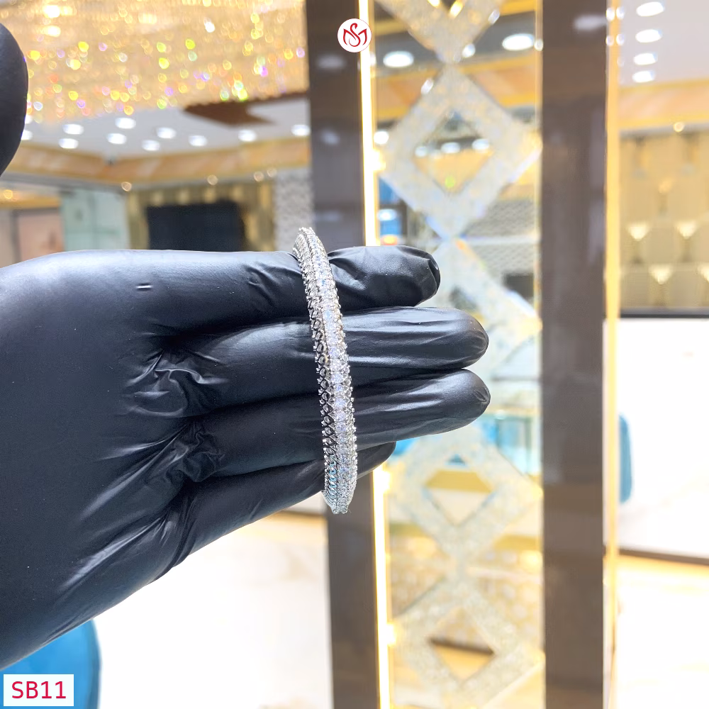 Silver Women Bangle - SB11