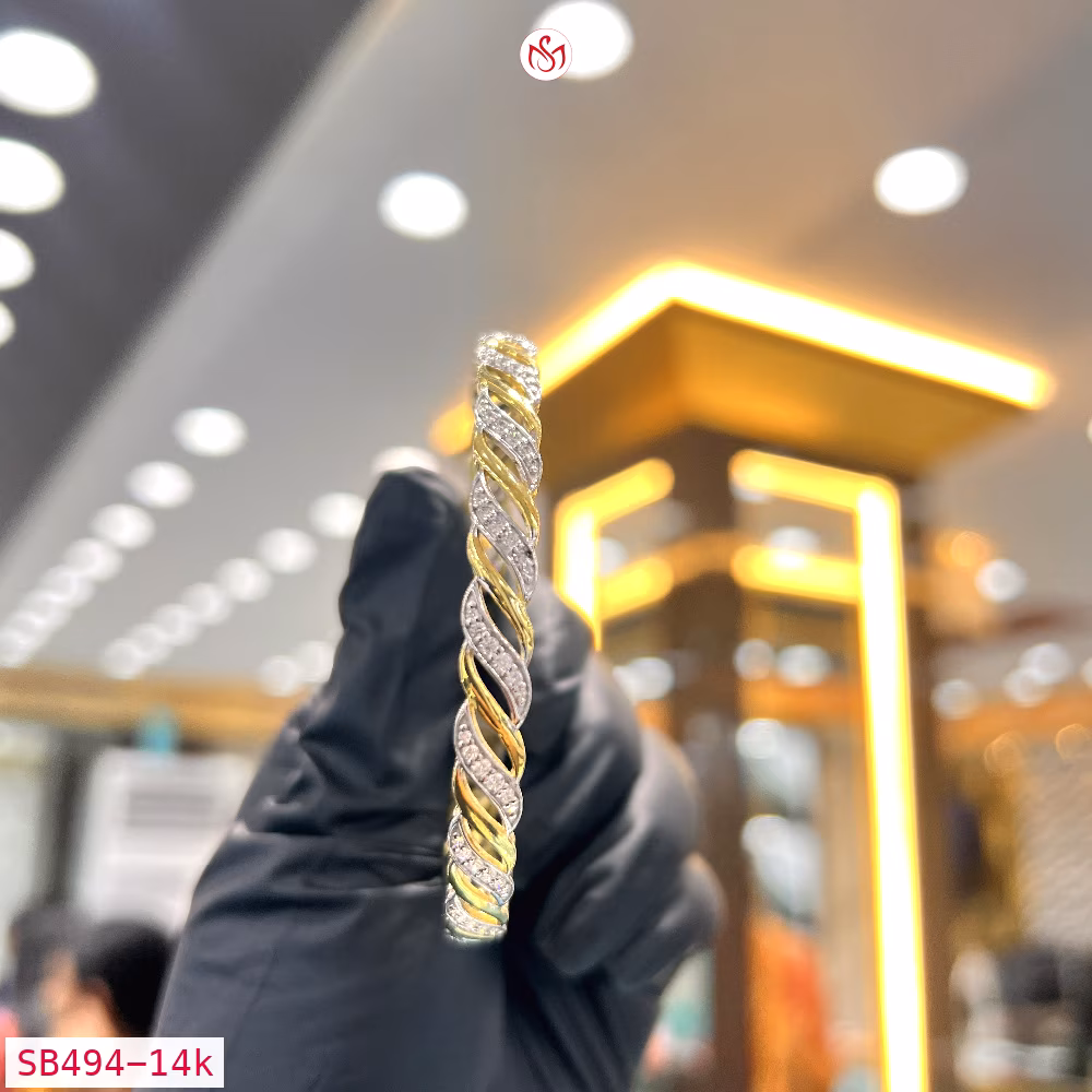Gold Plated Silver Chura - SB494