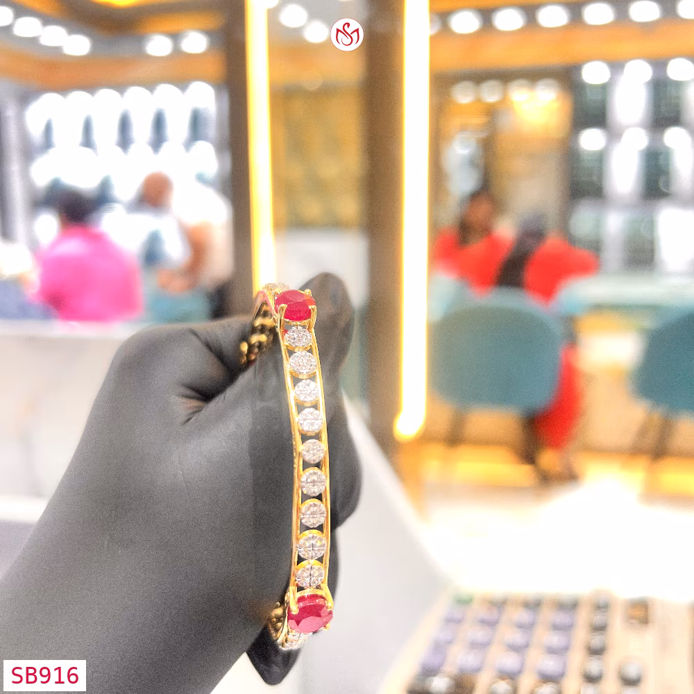 Gold Plated Silver Chura - SB916