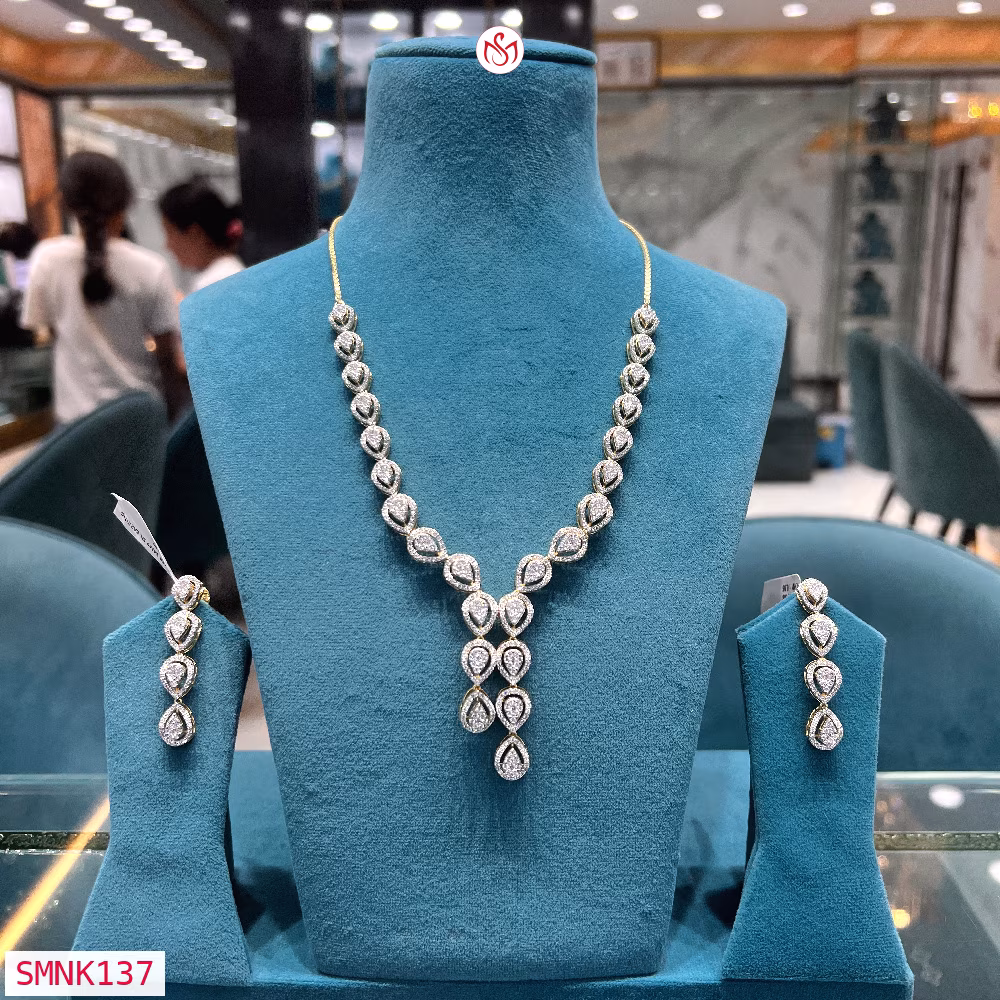 Silver Wedding Necklace - SMNK137