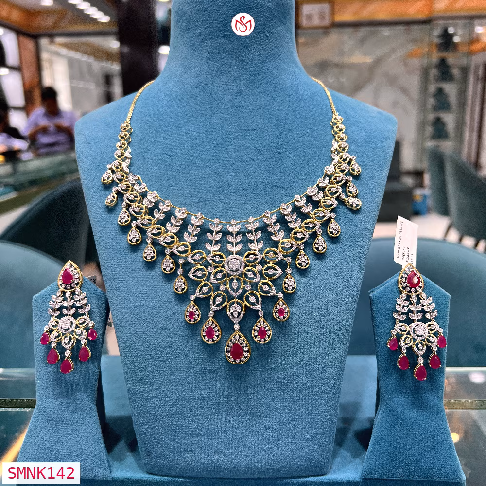 Silver Wedding Necklace - SMNK142