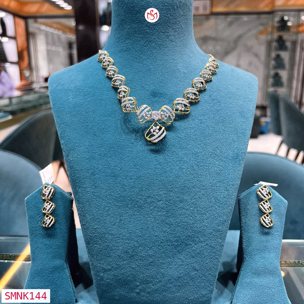 Silver Wedding Necklace - SMNK144