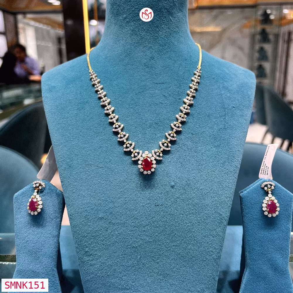 Silver Wedding Necklace - SMNK151