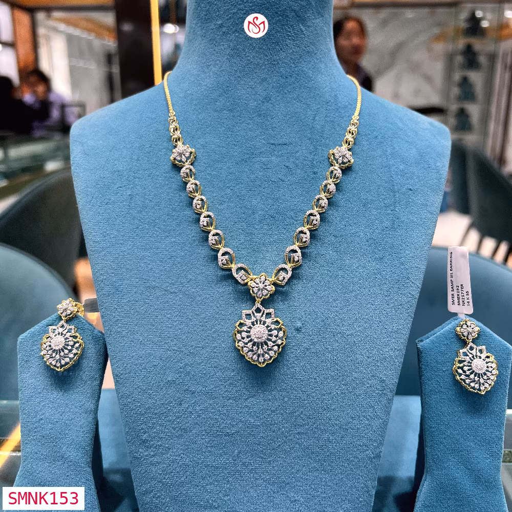 Silver Wedding Necklace - SMNK153