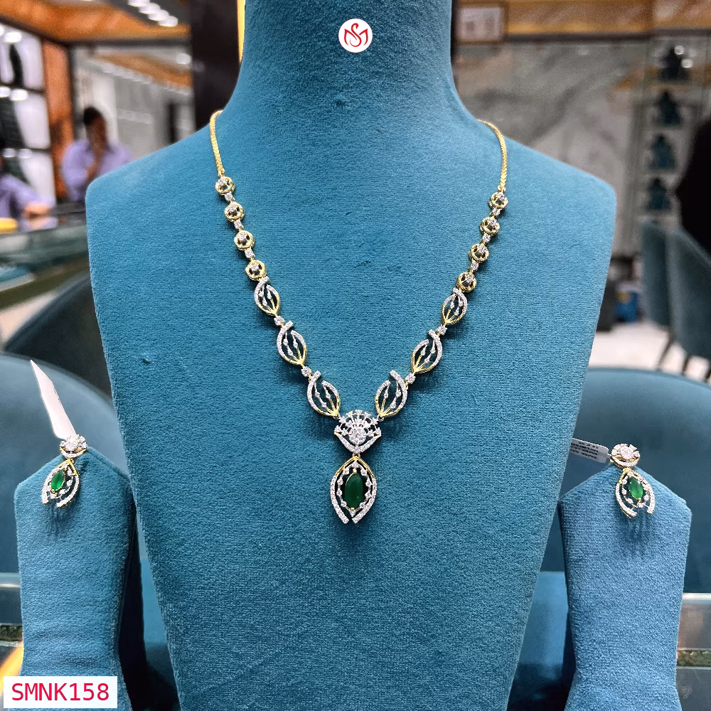 Silver Wedding Necklace - SMNK158