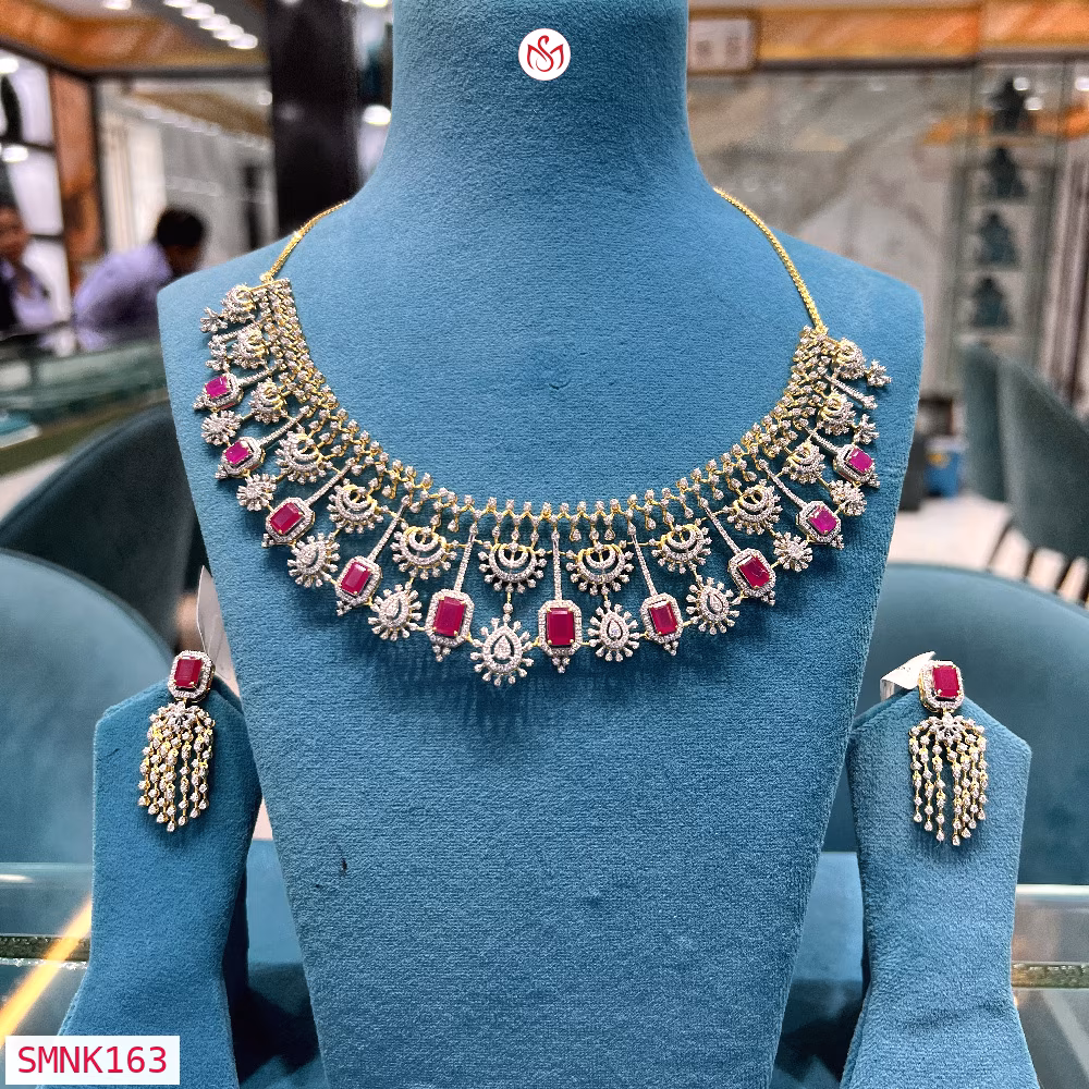 Silver Wedding Necklace - SMNK163