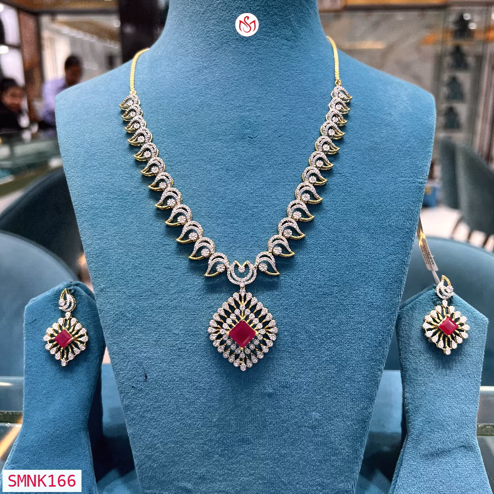 Silver Wedding Necklace - SMNK166