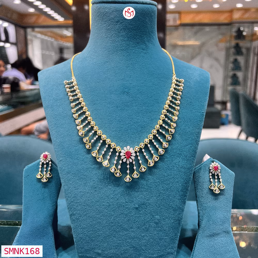 Silver Wedding Necklace - SMNK168