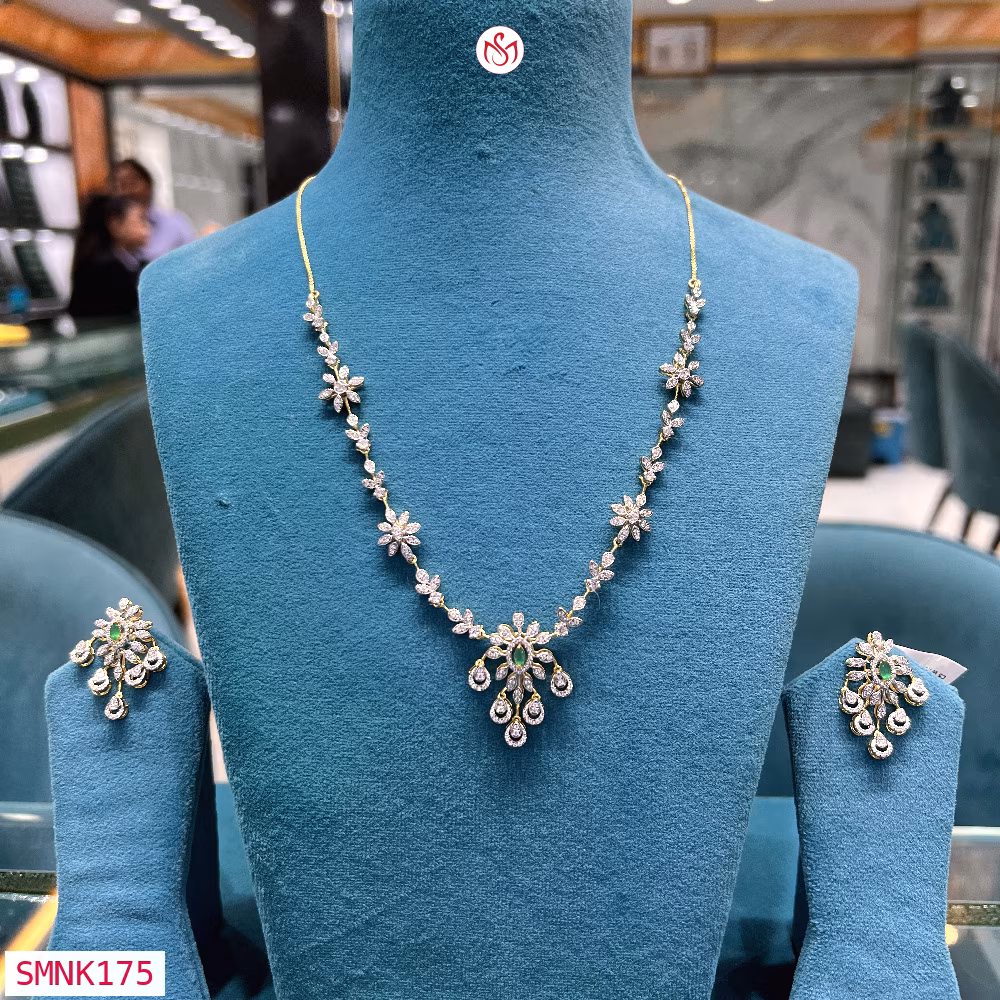 Silver Wedding Necklace - SMNK175
