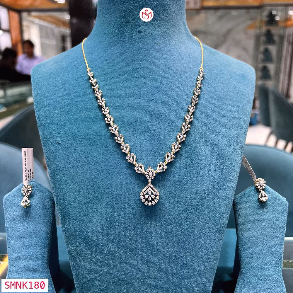 Silver Wedding Necklace - SMNK180