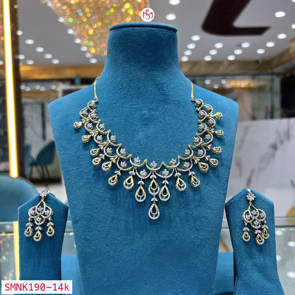 Gold Plated Silver Necklace - SMNK190
