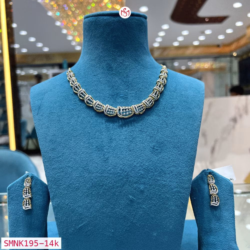 Gold Plated Silver Necklace - SMNK195