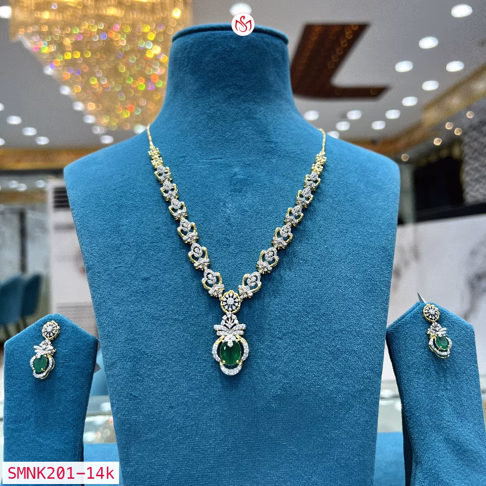 Gold Plated Silver Necklace - SMNK201