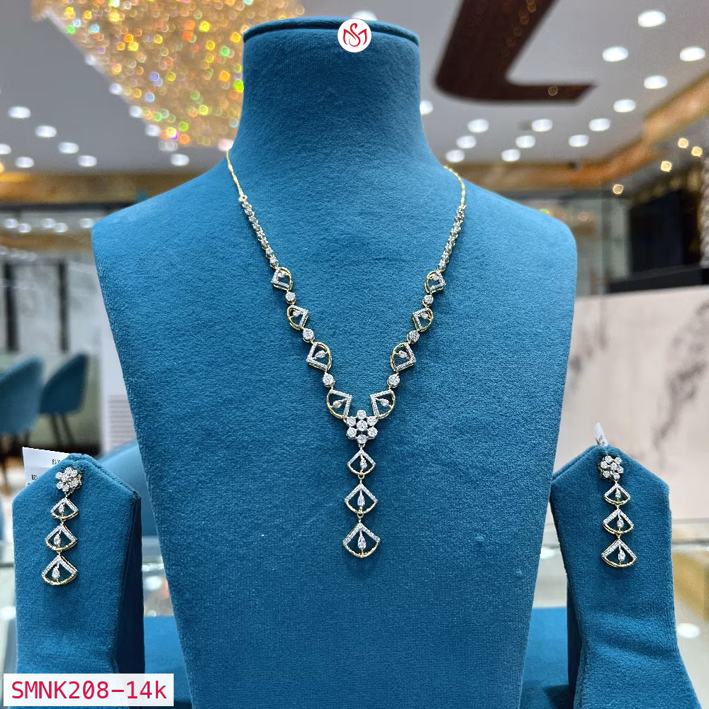 Gold Plated Silver Necklace - SMNK208