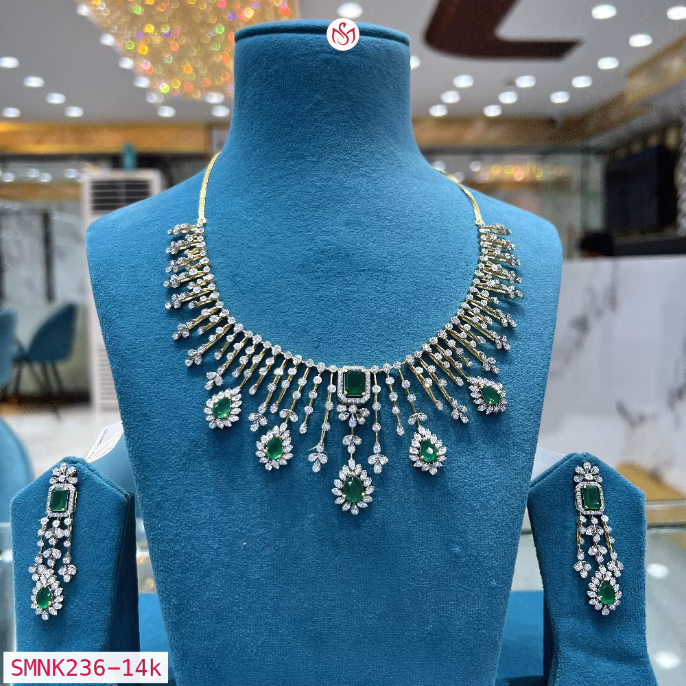 Gold Plated Silver Necklace - SMNK236