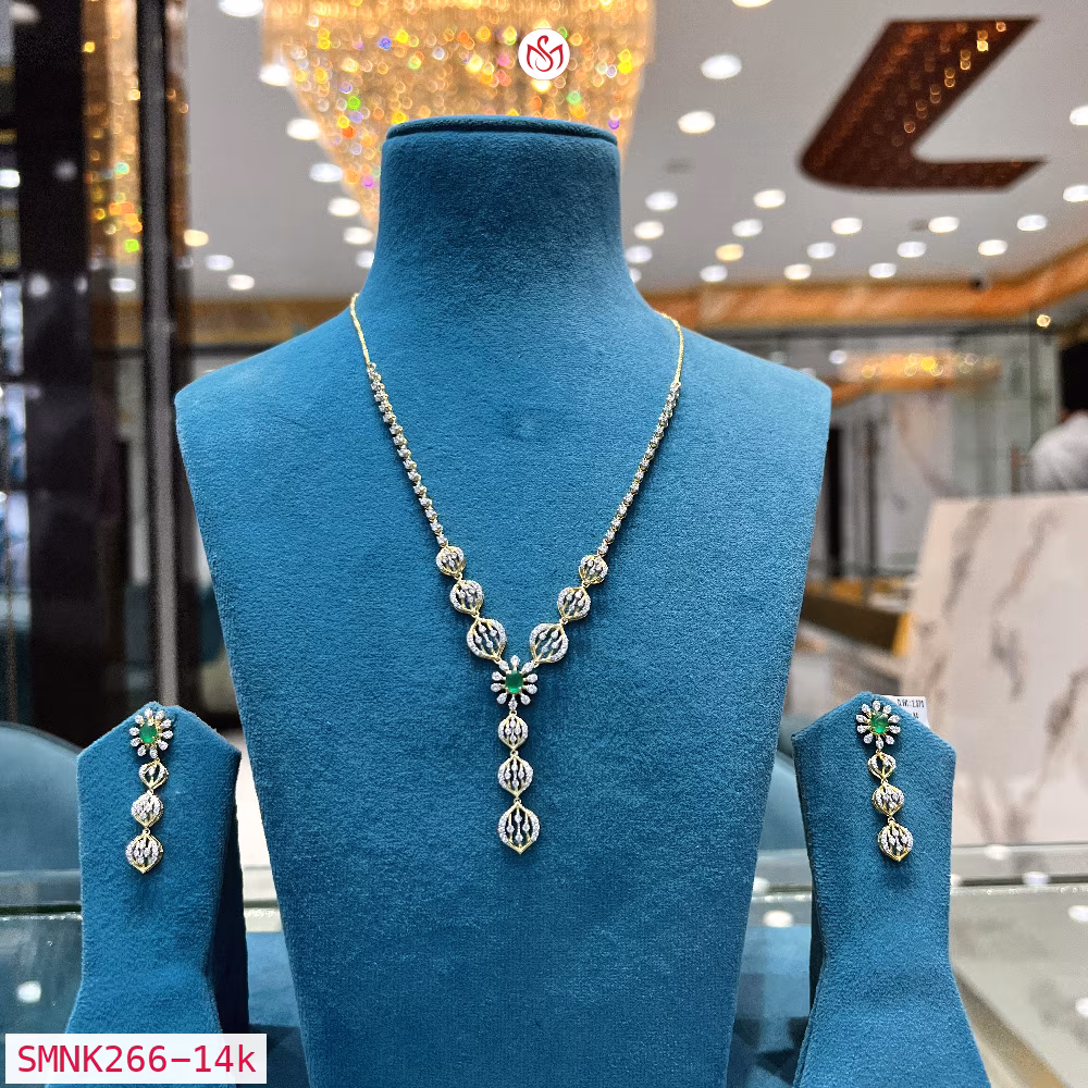 Gold Plated Silver Necklace - SMNK266
