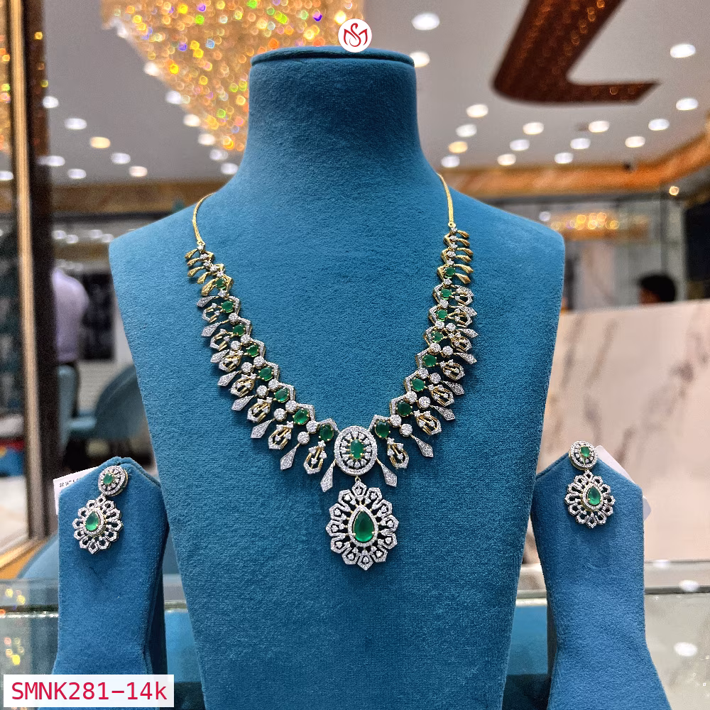 Gold Plated Silver Necklace - SMNK281