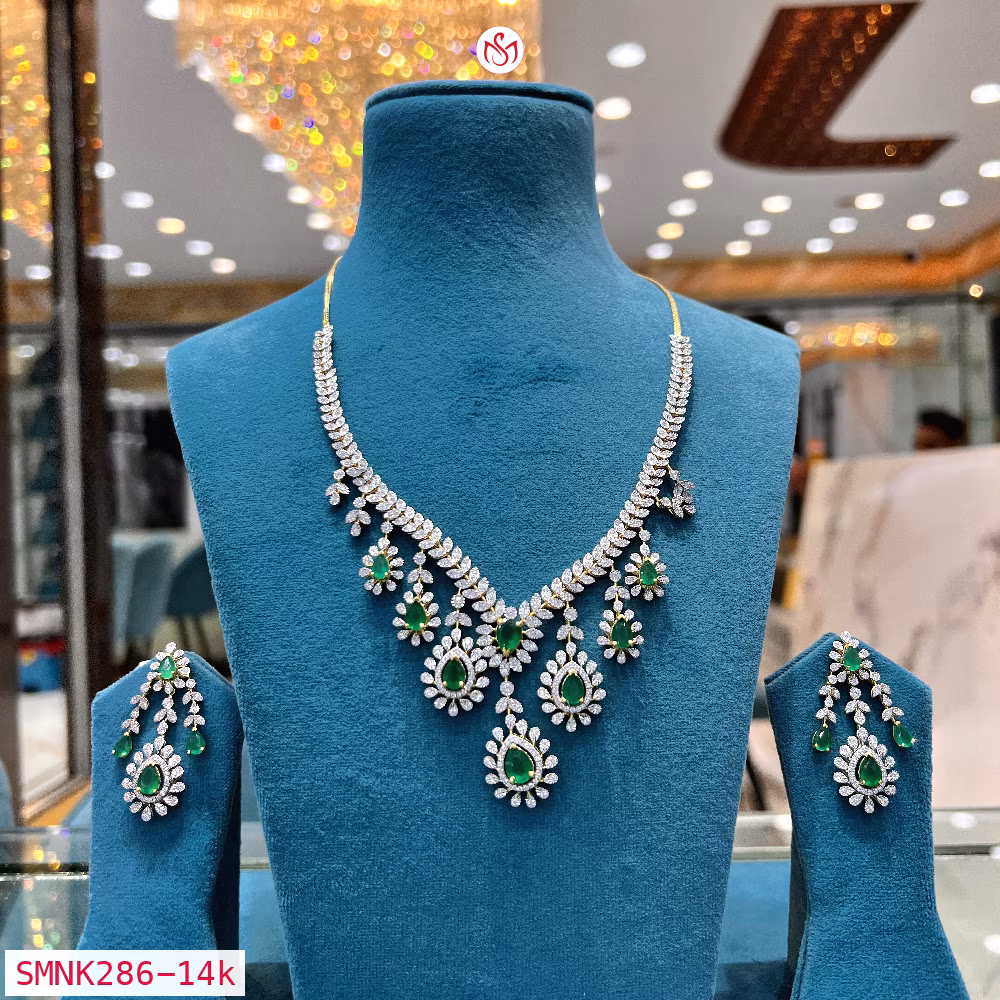 Gold Plated Silver Necklace - SMNK286