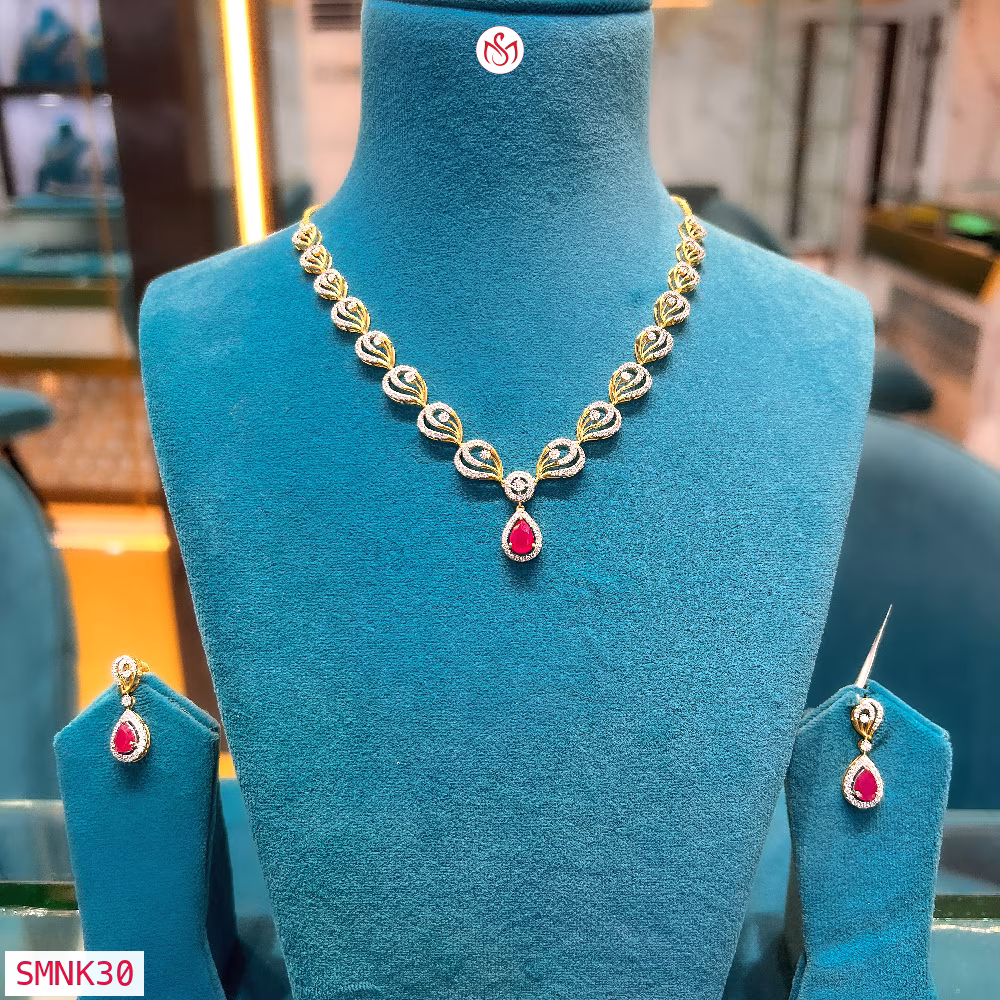 Silver Wedding Necklace - SMNK30