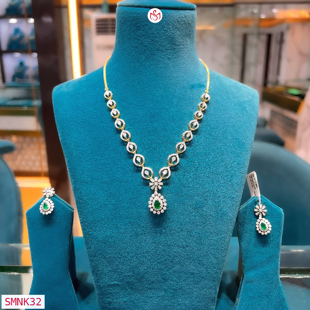 Silver Wedding Necklace - SMNK32