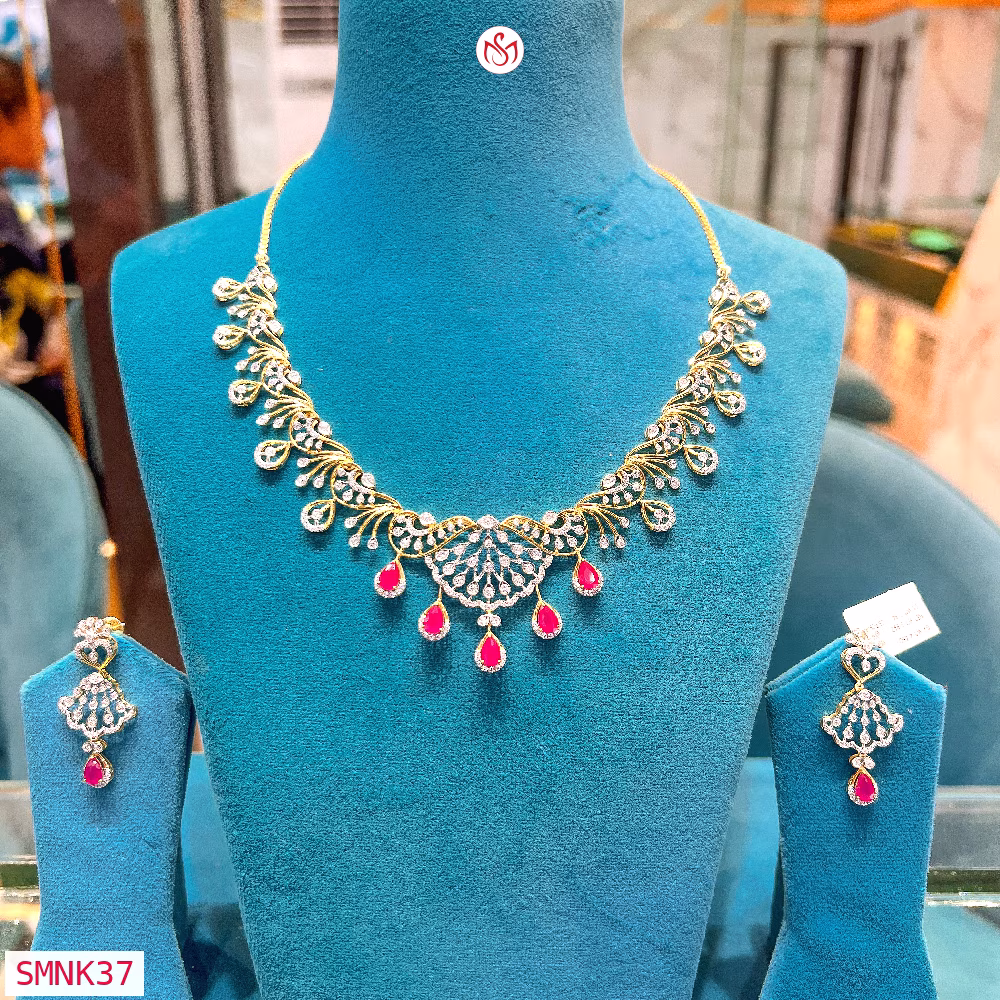 Silver Wedding Necklace - SMNK37