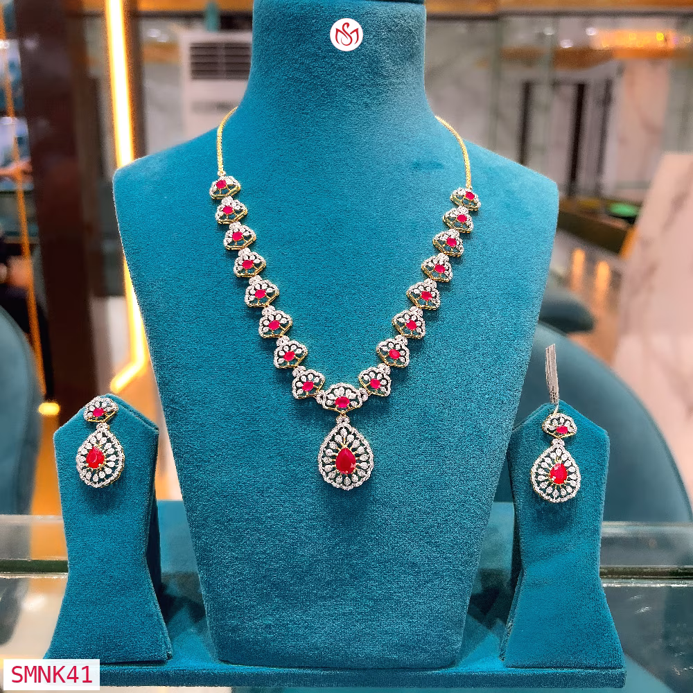 Silver Wedding Necklace - SMNK41