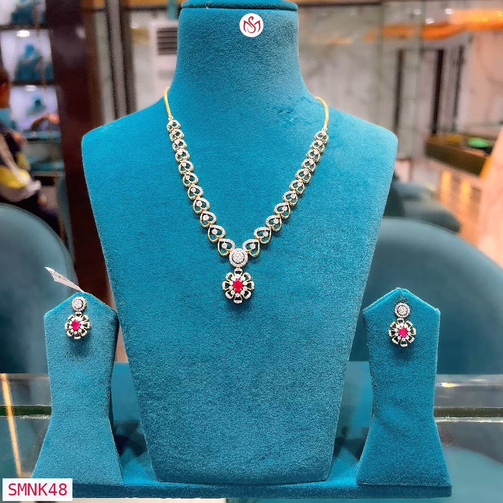 Silver Wedding Necklace - SMNK48