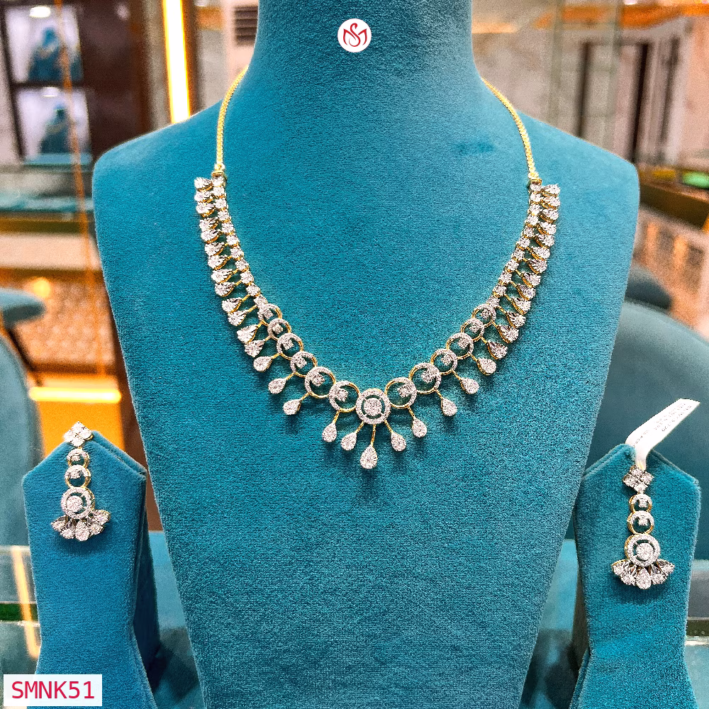 Silver Wedding Necklace - SMNK51