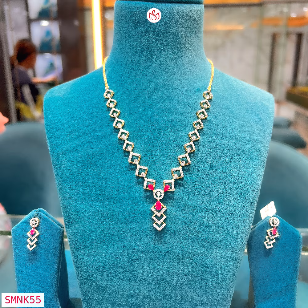 Silver Wedding Necklace - SMNK55