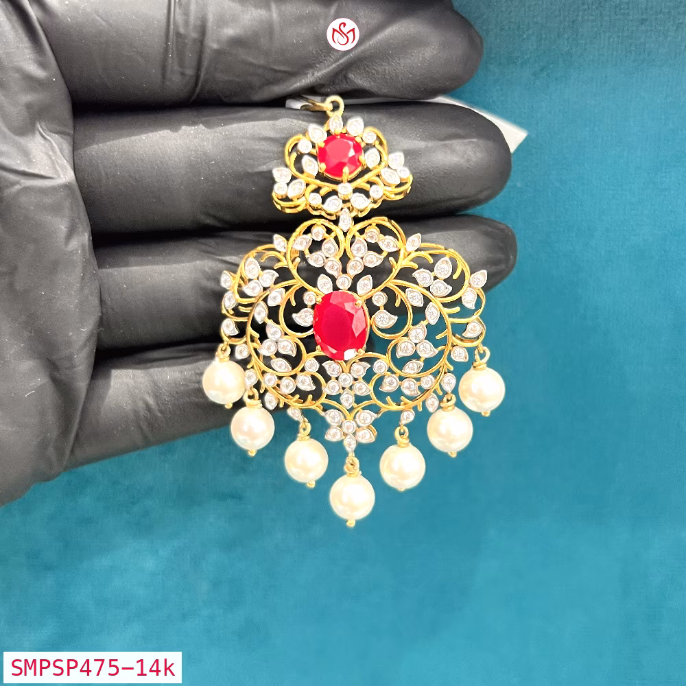 Gold Plated Silver Pendant - SMPSP475