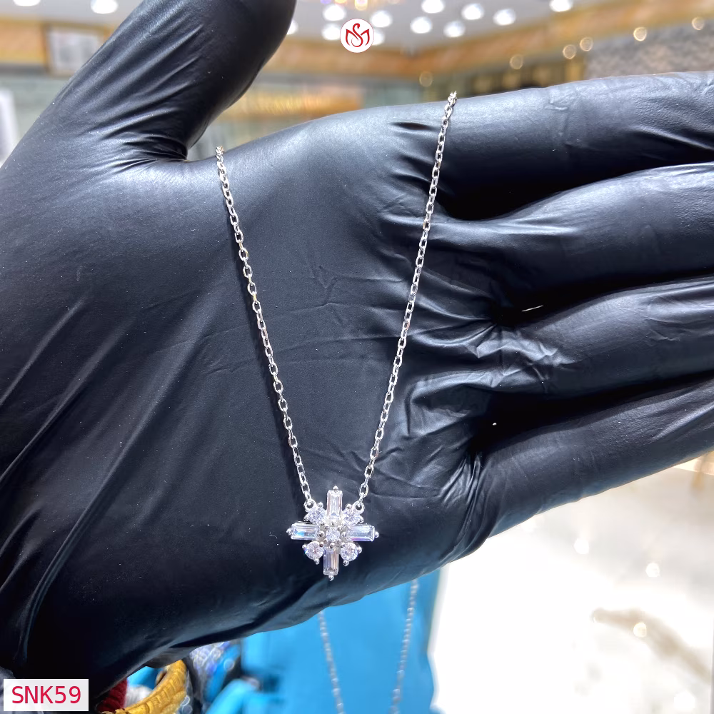 Silver Women Necklace - SNK59