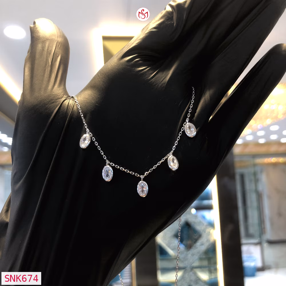 Silver Women Necklace - SNK674