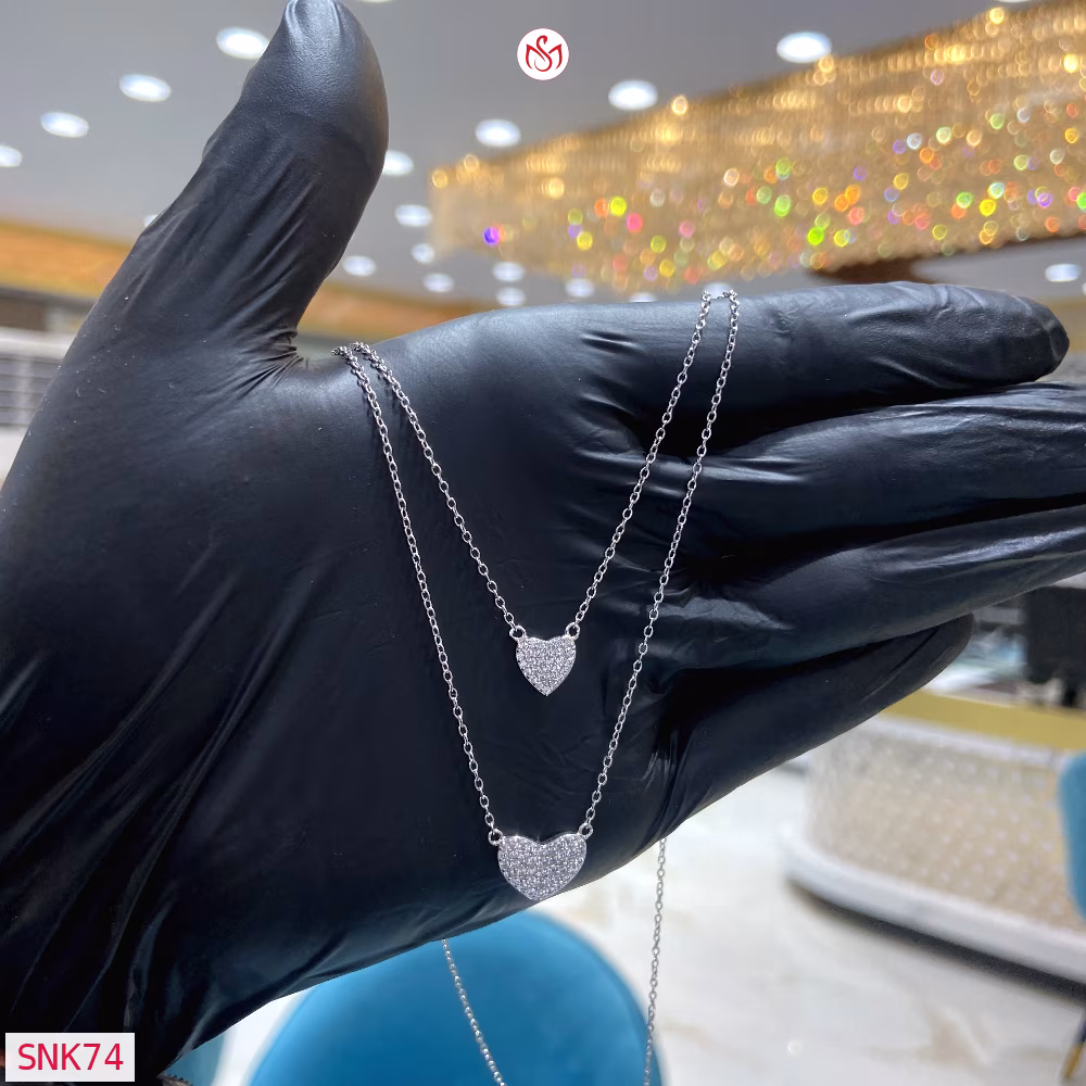 Silver Women Necklace - SNK74